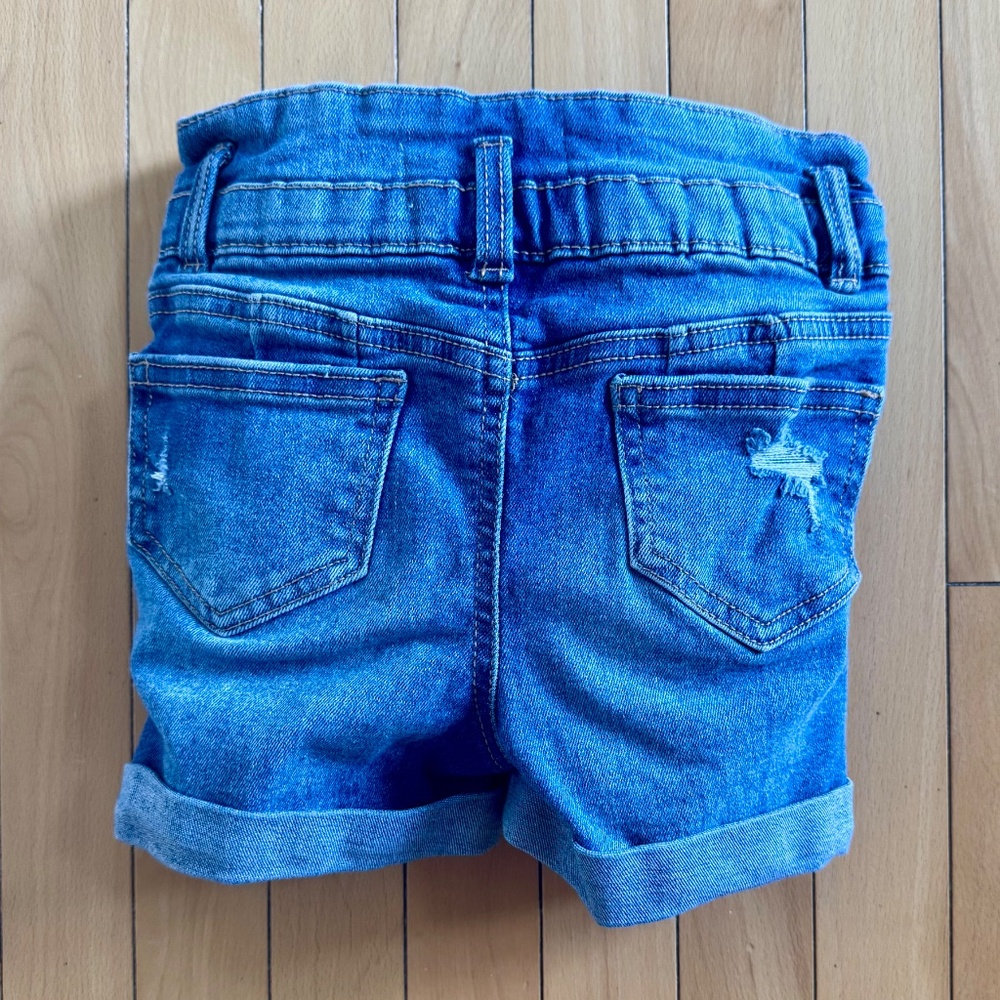 3 for $12 Blue Denim Kids Shorts Urban Kids Size 4 Elastic Waist and Zipper Fly - Picture 3 of 10